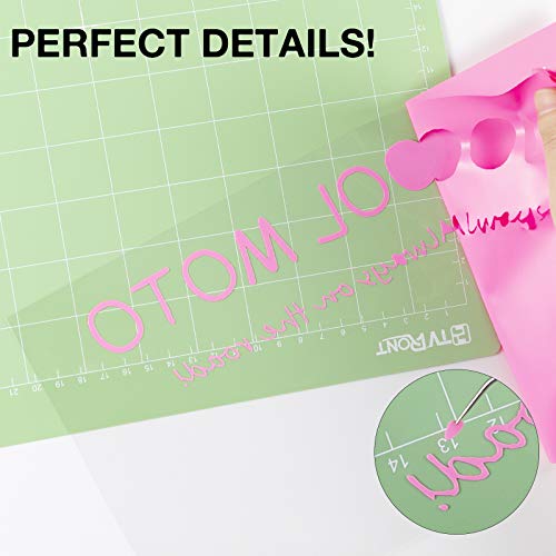 Image of HTVRONT HTV Vinyl Rolls Heat Transfer Vinyl - 12 inch x 8ft Pink HTV Vinyl for Shirts, Iron on Vinyl for All Cutting Machine - Easy to Cut & Weed for Heat Vinyl Design (Pink)