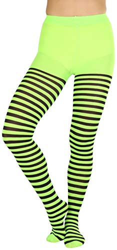 Image of ToBeInStyle Women's Nylon Horizontal Striped Tights