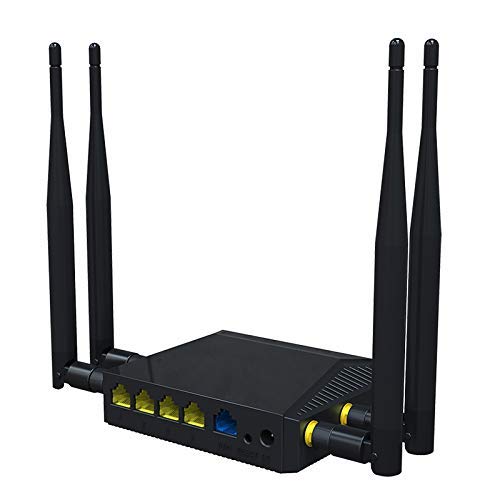 Wiflyer 4G LTE Router, 300Mbps Wireless Router, 4G LTE Hotspot with SIM Card Slot, TF Card, USB Port, Truely Wireless, Support T-Mobile AT&T(NOT Support Verizon)