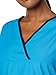 WonderWink Women's Charlie 5 Pocket Y-Neck Wrap Top, Malibu Blue, Small