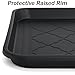 Kingrol 4-Pack Boot Trays for Entryway & Beyond, 16.5 x 12.6 Inch Durable Shoe Drip Tray with Raised Lip, Multi-Purpose for Muddy Shoes, Pet Bowls, Cleaning Supplies