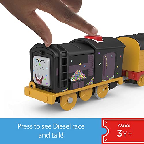 image for Thomas & Friends Motorized Toy Train Talking Diesel Engine with Sounds