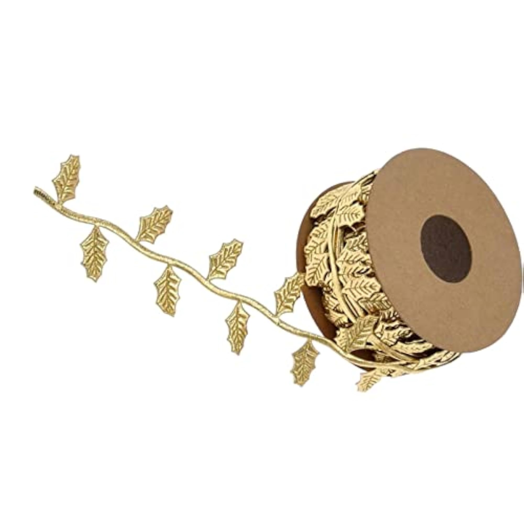 10M Leaf Ribbon Gift Wrap, Handmade Home Decor, Golden