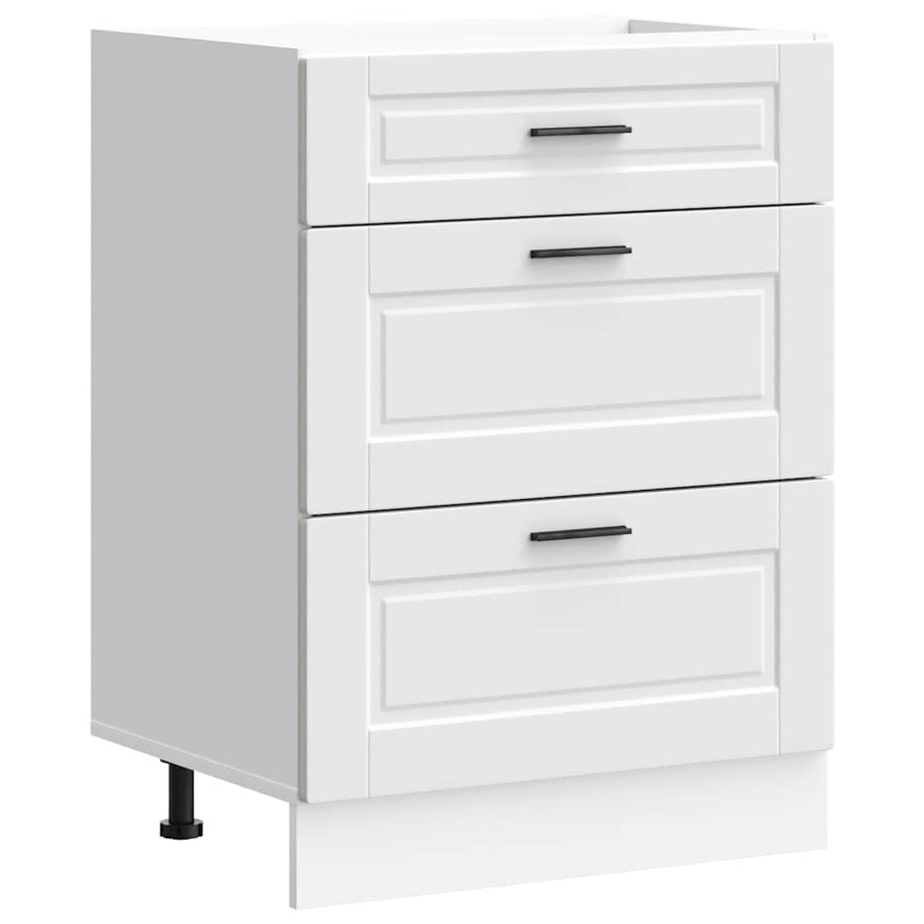 Armoire de cuisine Porto blanc bois d ingénierie