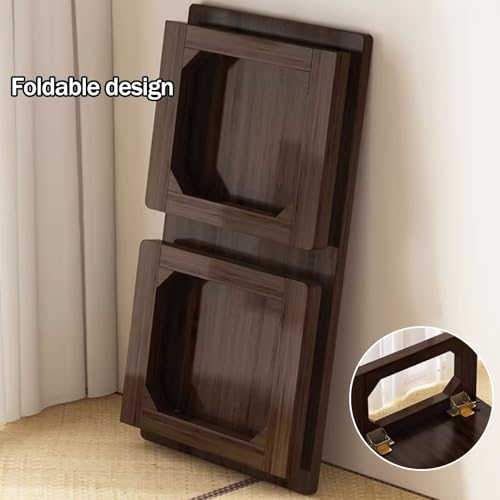 Table basse japonaise en bambou de haute qualité au fini rustique