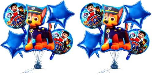 Image of Wanna Party Paw Patrol Foil Balloons for Birthday Decorations Items Set of 5 Pcs Paw Patrol Theme Birthday Decorations Kit, Dog Birthday Decoration Items, Boys Birthday Decoration Theme (Pack of 2)