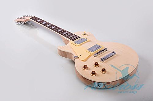 Albatross Guitars | Solid Mahogany Body | Flamed Maple Veneer | 12 String Set In Neck | DIY Left Handed Electric Guitar Kit GK038L