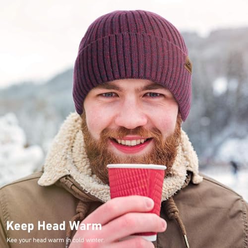 Image of DENIMHOLIC Winter Cap for Men & Women, Beanie Cap for Men Woolen Cap for Men & Women, Beanie Cap for Women
