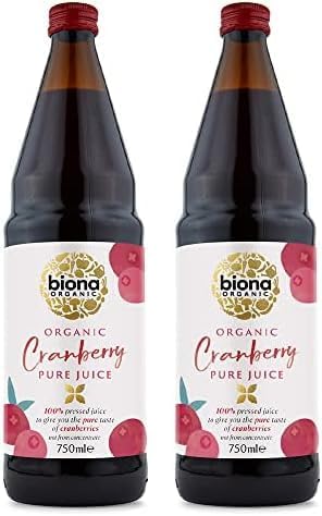 Biona Organic Cranberry Juice, 750ml (Pack of 2)