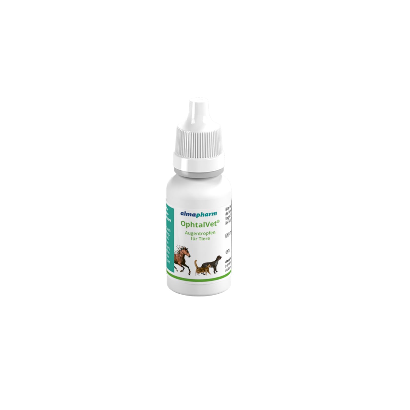 almapharm OphtalVet Augentropfen | 15 ml | Augenpflege für Haustiere | Sterile isotonische Lösung