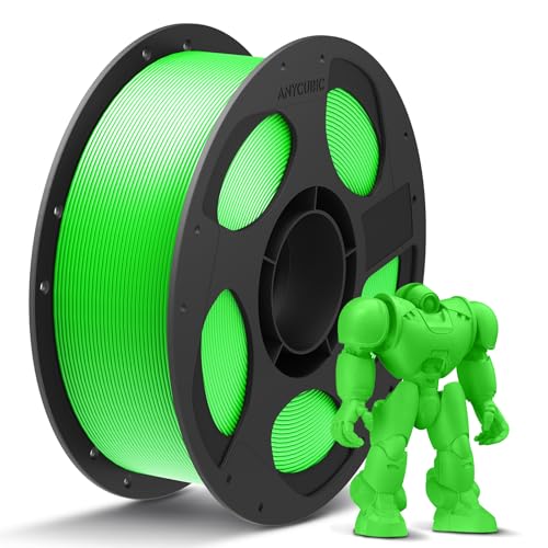 ANYCUBIC Filament PLA+ 1,75 mm, Haute Résistance Filament PLA Plus avec Précision Dimensionnelle +/- 0,02 mm, Impression avec Plupart des Imprimantes 3D FDM, Avec RFID, PLA+ Vert