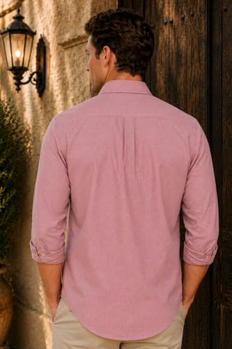 Image of Louis Philippe Men's Cotton Slim Fit Textured Fabric Soft Handfeel Full Sleeve Casual Shirt