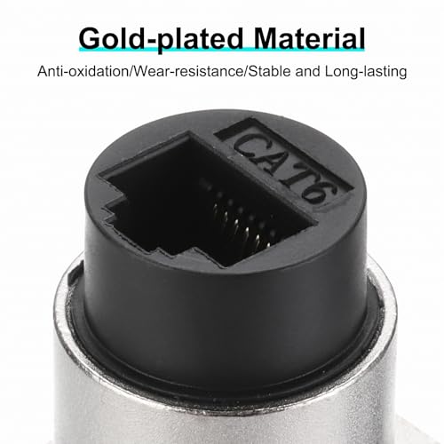 MECCANIXITY D Tipo Acoplador RJ45 Panel Hembra a Hembra 2 un miniatura 3