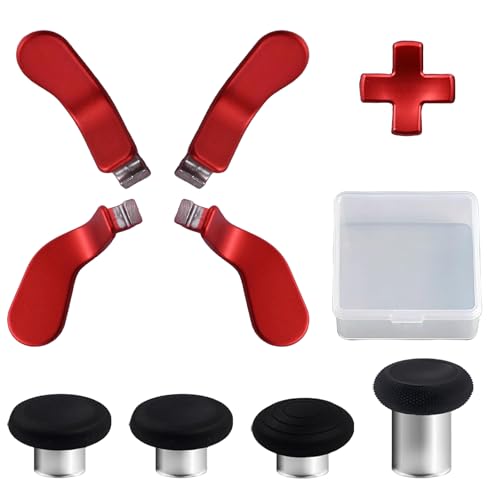 Kit de remplacement pour manette Xbox Elite 2 avec joysticks, palettes et D-pad couleur rouge