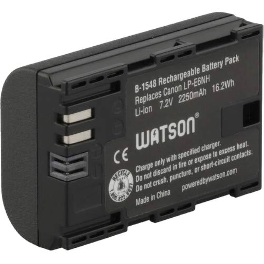Amazon.com: Watson LP-E6NH Lithium-Ion Battery Pack (7.2V