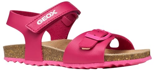 Geox J Adriel Girl C Sandale, DK Fuchsia, 27 EU