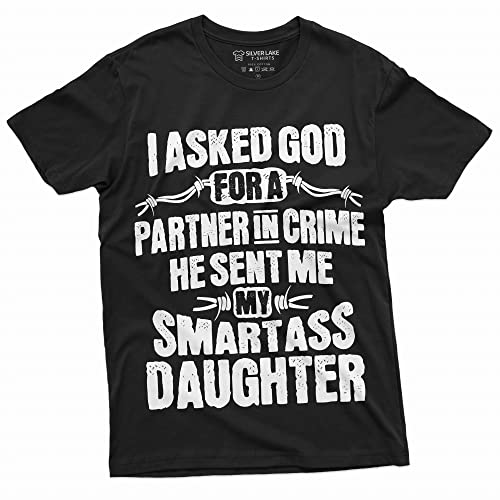 Silver Lake T-Shirts Men'S Father'S Day Partner In Crime Smart Daughter T-Shirt cover