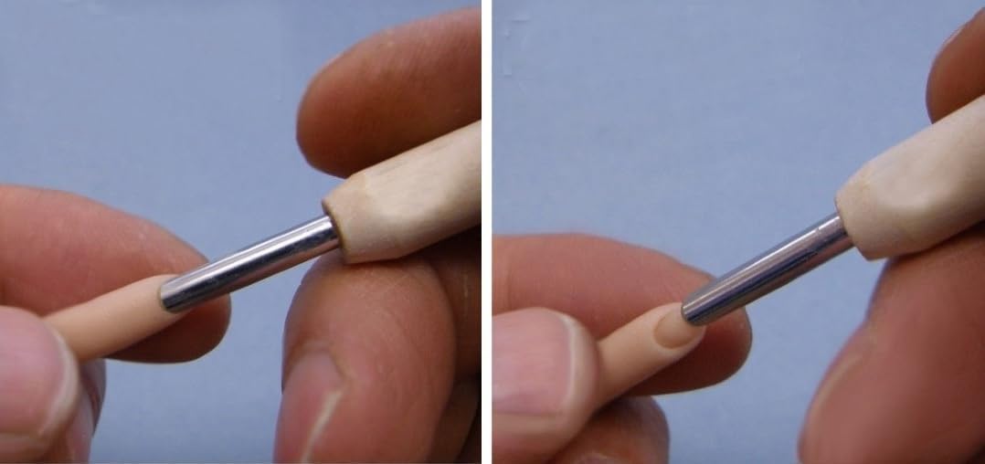 M00017 MOREZMORE Fingernail Tool Miniature Clay Tool Makes 3mm Nail on OOAK Dolls AMC AMCreatures Model Sculpting Tool Micro Tool FSB