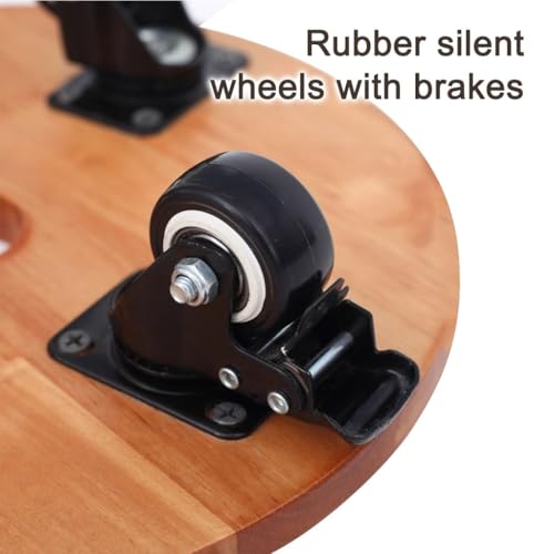 Support pour pots d'intérieur 50 cm en bois pour éviter le mal de dos - 4