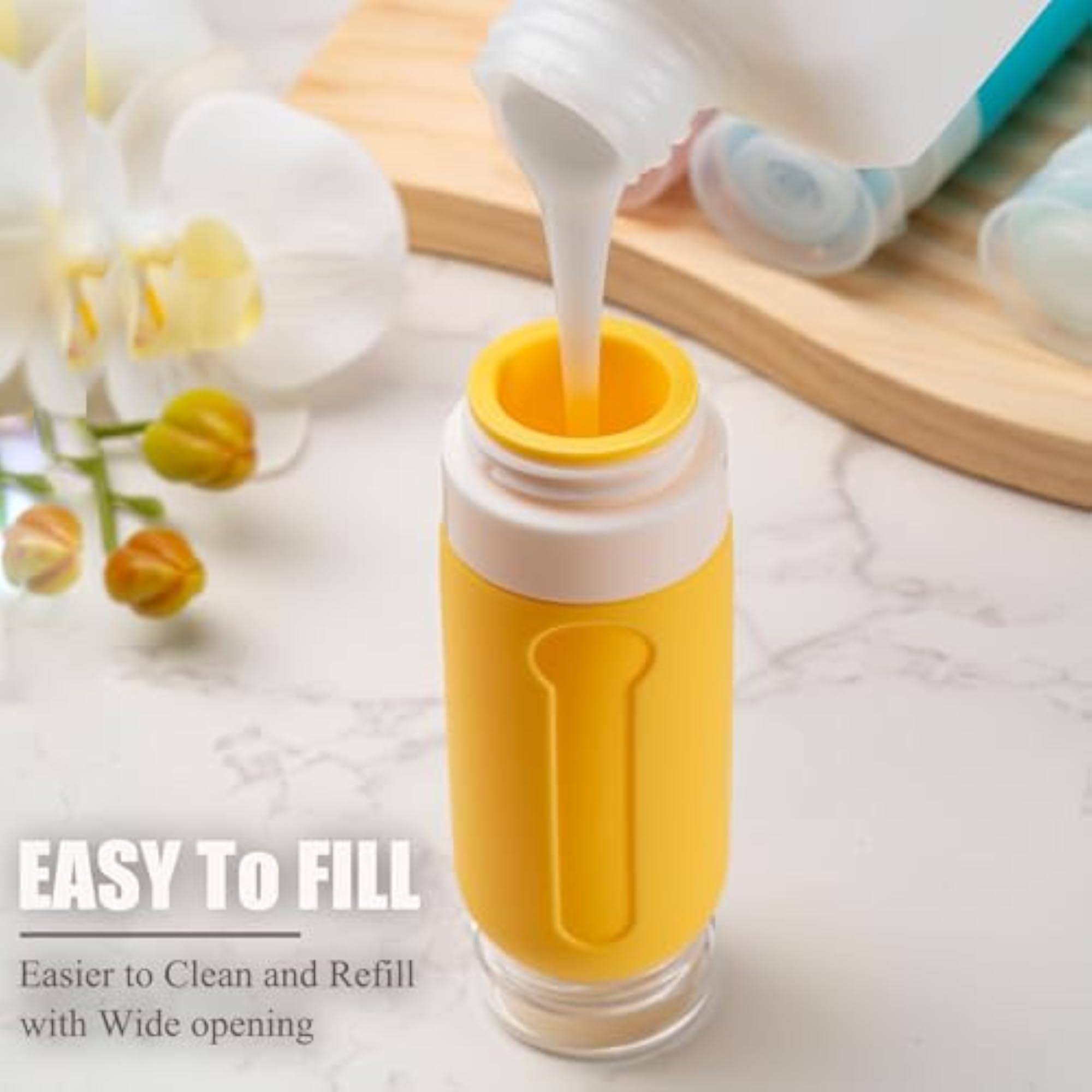 16 Pack Travel Bottles for Toiletries, TSA Approved