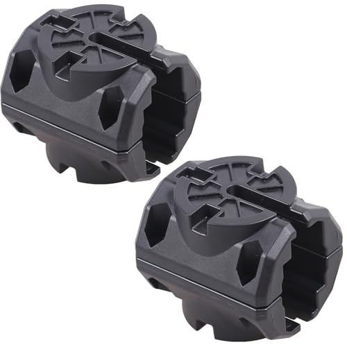 Wllead Kayak Rail Adapter for Hobie H-Rail (Black, 2 Pack)