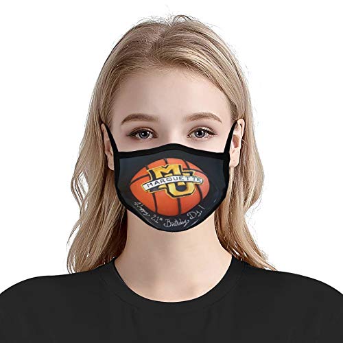 Stylish Neutral Basketball Logo Protective Ma-SSk Suitable for Marquette University Fans
