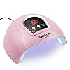 UV LED Nail Lamp 54W, Professional Nail Dryer Gel Polish Light, UV Light with 3 Timer Setting, Curing Gel LED Dryer, Art Tools with Automatic Sensor, LCD Display