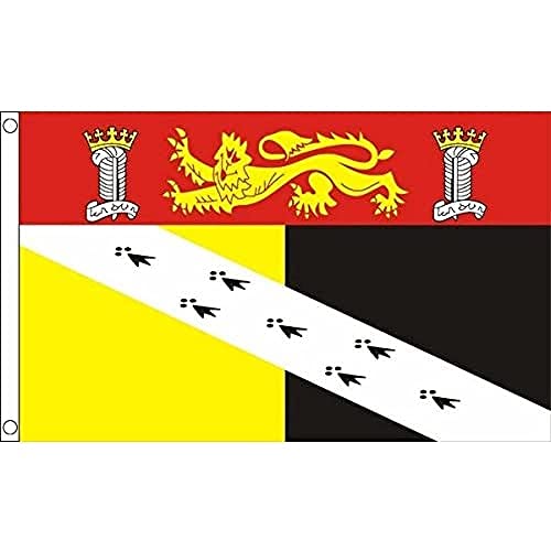 Az Flag Bandiera Contea Di Norfolk 150X90Cm - Bandiera County Of Norfolk - Inghilterra 90 X 150 Cm