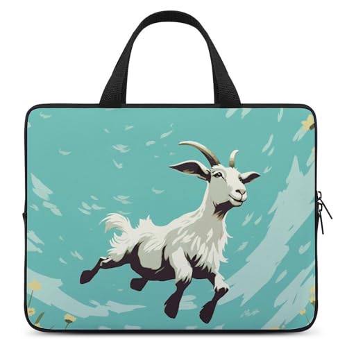 Housse ordinateur 17 pouces Goat Frolic idéale pour le télétravail et voyages