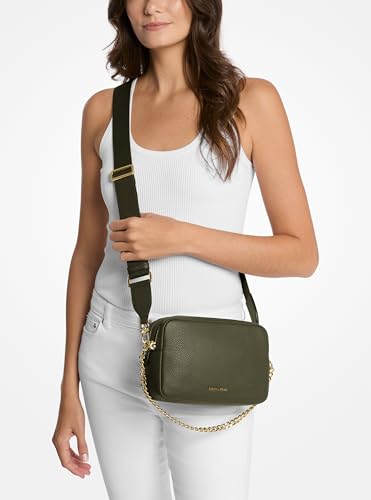 Image of Michael Kors Bryant Medium Double Zip Chain Camera Crossbody Bag