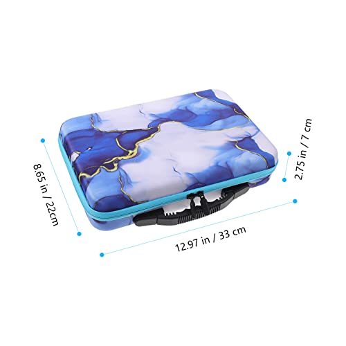 Image of ULTNICE Portable Storage Box 13X9X3 Inch with 80 Slots for DIY Rhinestone Holder and Craft Storage Container Organizer for Jewelry Making Supplies and Diamond Dotting Accessories