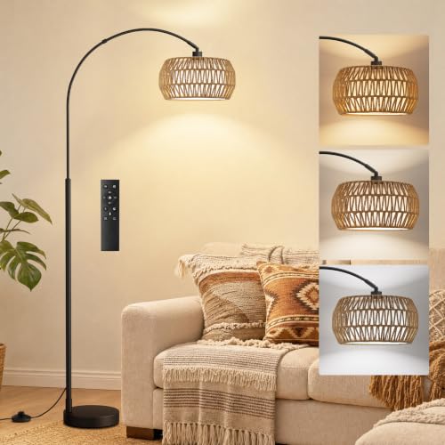 Ambimall Boho Arc Floor Lamp