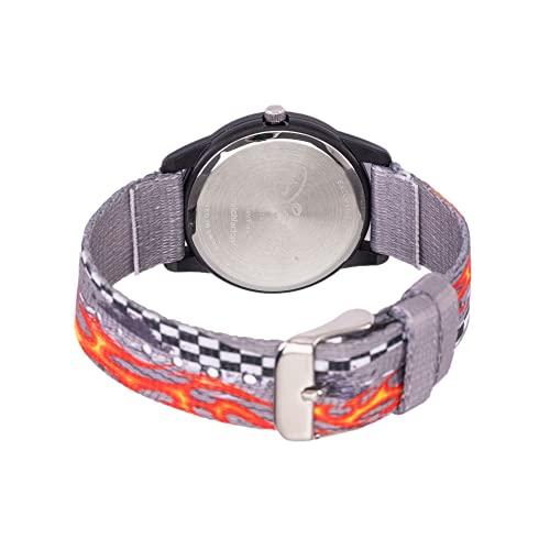 Reloj Cars Disney Pixar infantil con correa de nailon gris y esfera analógica de cuarzo 2