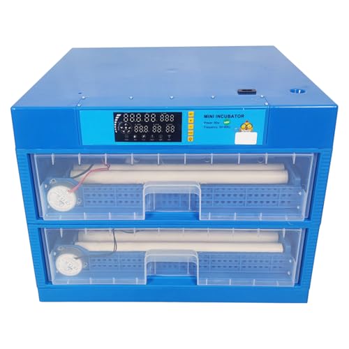 Widely Applicable: The Incubator can incubate 128 Eggs at Once. Multiple Incubation Modes can be Adjusted, Including Eggs, Duck Eggs, Goose Eggs, and Pigeon Eggs.