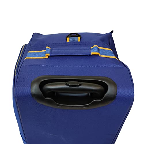 Image of Safari Polyester Trac Superior Rolling Duffle Luggage Set with Wheels - Blue, W-33 CM