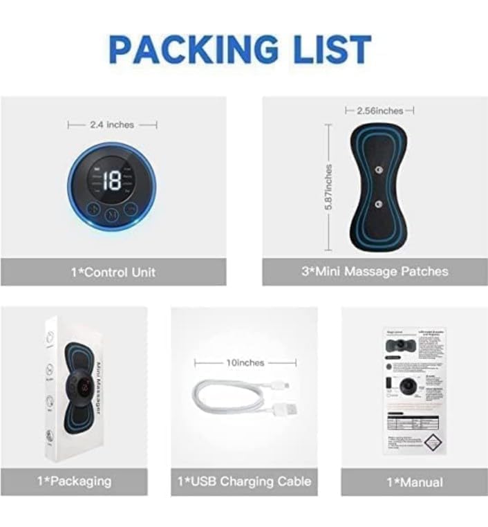 Datar full body mini butterfly tens massage with 8 modes, 19 level electric rechargeable portable EMS shoulders, neck, weapons, legs, legs, necks, men/women Datar full body mini butterfly tens massage with 8 modes, 19 level electric rechargeable portable EMS shoulders, neck, weapons, legs, legs, necks, men/women