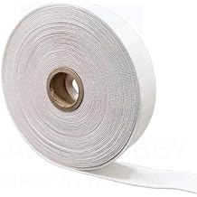 1" 25mm Heavy White Knitted Elastic - US Made 25 Yards