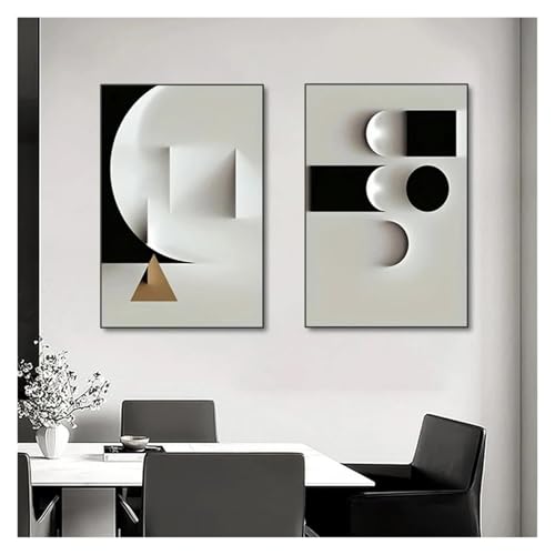 Toile imprimée géométrique abstraite design haut de gamme 40x60cm