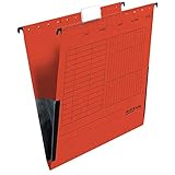 Falken aufgesetzte Taschen Hängetasche mit Leinenfröschen UniReg/rot/DIN A4/230 g/m²