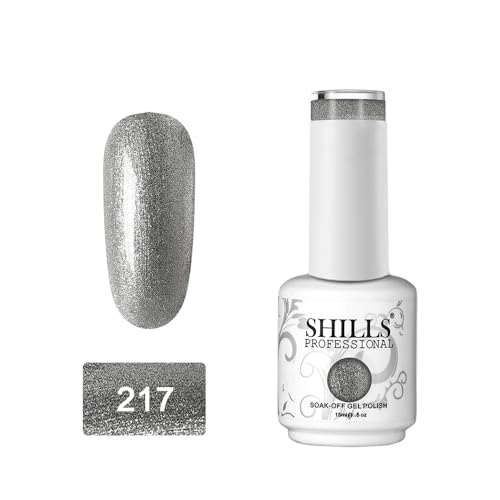 Image of SHILLS PROFESSIONAL Uv /Led Soak Off Glossy Finish Nail Polish Nail Art Nail Polish Color Shade 217, 15 Ml