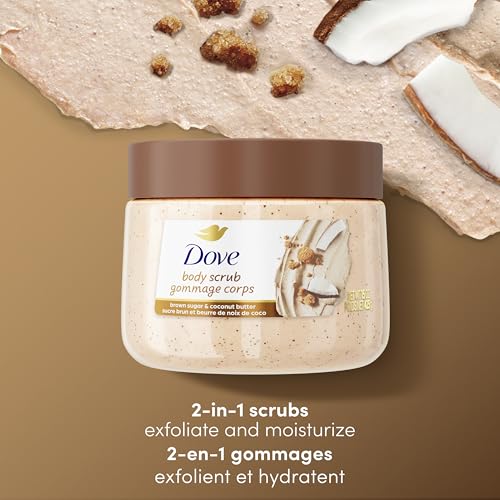 Dove pH Balanced Body Scrub, with Naturally-Derived and Sulfate-Free Cleansers, Brown Sugar & Coconut Butter, 425 g - Image 5