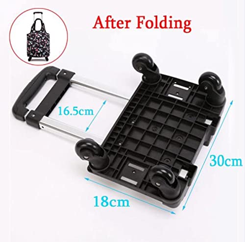 Tragbarer Trolley / Faltbarer Einkaufstrolley / 4 Boxen abnehmbare Tasche und verstellbare Griffhöhe, Ladekapazität 40… – Bild 7