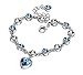 Produktbild 12 Sternbild Armband Damen Edelstein Anhänger Armband Verstellbar Kristall Blau Valentine Mädchen Freundin Geschenk, 123, farbe, Cancer