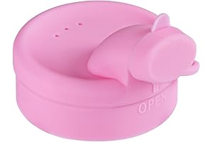 Pink Silicone Pour Spout Cap for Absovetu Glass Milk Bottles
