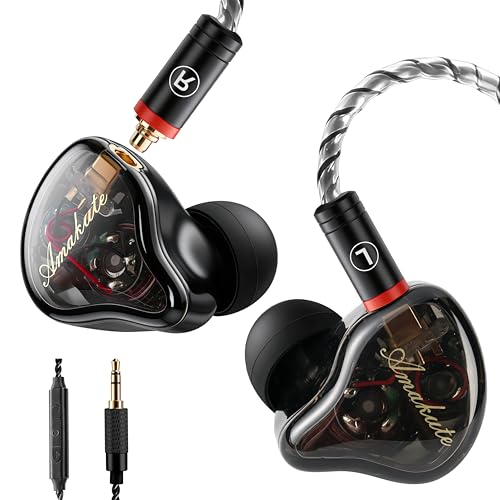 Image of DEMAKE in Ear Monitor with Detachable Silver-Plated 3.5mm Cable, with Mic
