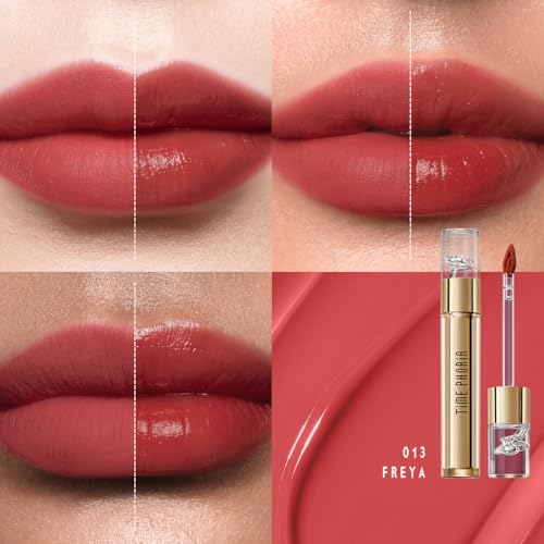 Image of Elixir Velvet-Shine Switching Lip Tint, 2-in-1 Velvet & Shine Lip Cream, Hydrating Long Lasting Liquid Lipstick, Blurs Lip Lines, Lightweight Non-Sticky with Vitamin E 013 Freya