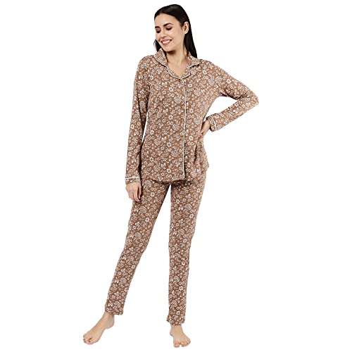 Image of Sweet Dreams Women's Cotton Printed Night Suit Set