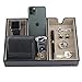 JACKCUBE DESIGN - Valet Tray Multi Leather, Desk or Dresser Organizer, Catch-all for Keys, Phone, Wallet, Coin, Jewelry and Nightstand(Black, 10.6 x 7.2 x 1.9 inches) - :MK233A