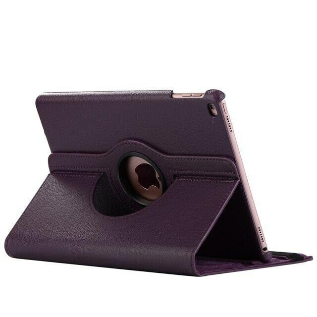 Gocob Smart Case For iPad Mini 5 / Mini 4 (7.9") With Auto Sleep/Wake, 360° Rotating Stand, PU Leather, Shockproof (Purple) - Image 2