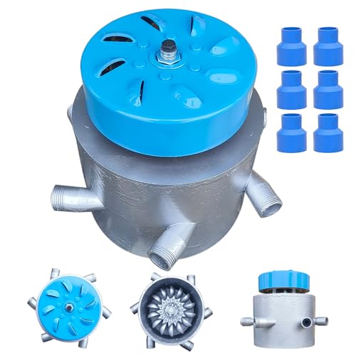 ZHOZHUT 3000W Hydro Generator Water Turbine 220V Micro Hydroelectric Generator with 2 Ballasts and 6 X 50mm PVC Pipes, 3500RPM Portable Water Turbine Generator for Outdoors Rivers Mountains,3kw,220V